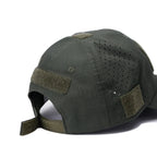 Baseball Cap Camouflage Breathable Polyester & Adjustable Strap