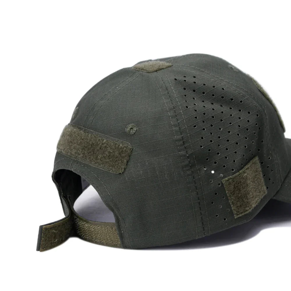 Baseball Cap Camouflage Breathable Polyester & Adjustable Strap