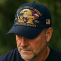Baseball Cap Embroidered Eagle Adjustable Back Strap