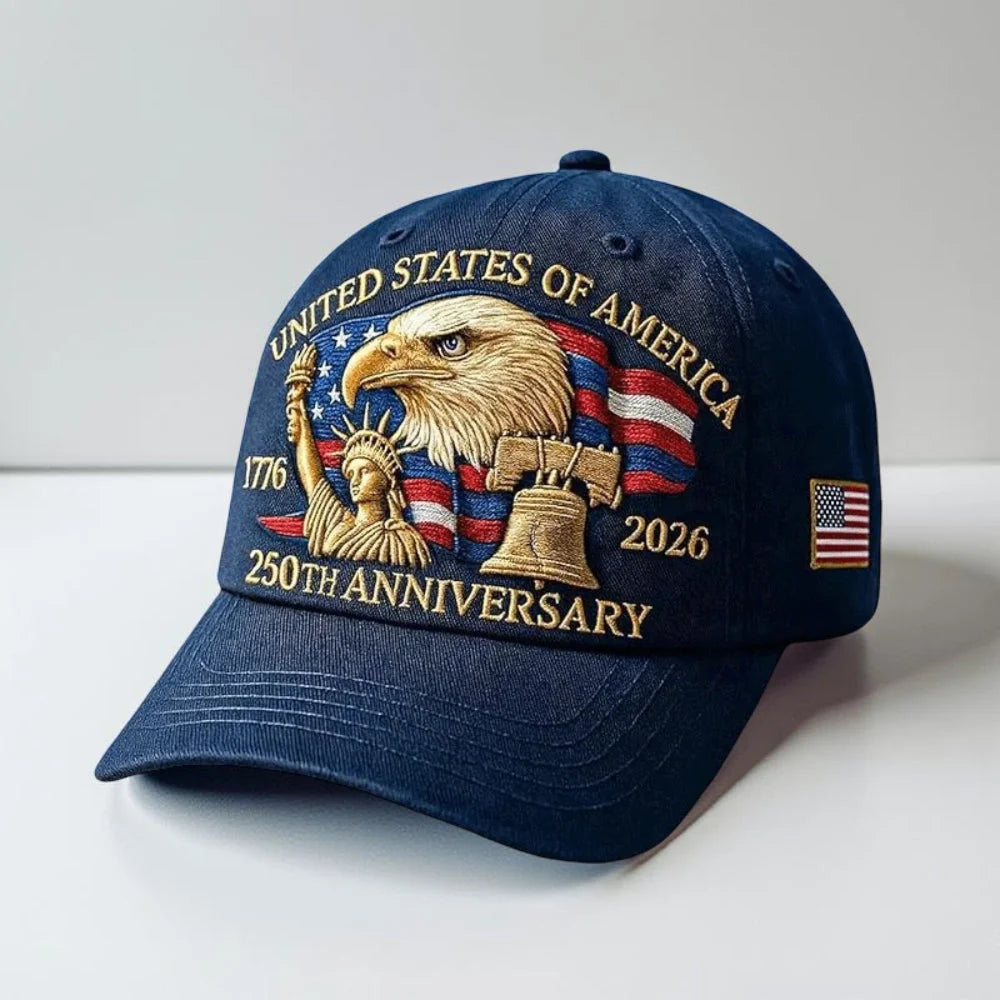 Baseball Cap Embroidered Eagle Adjustable Back Strap