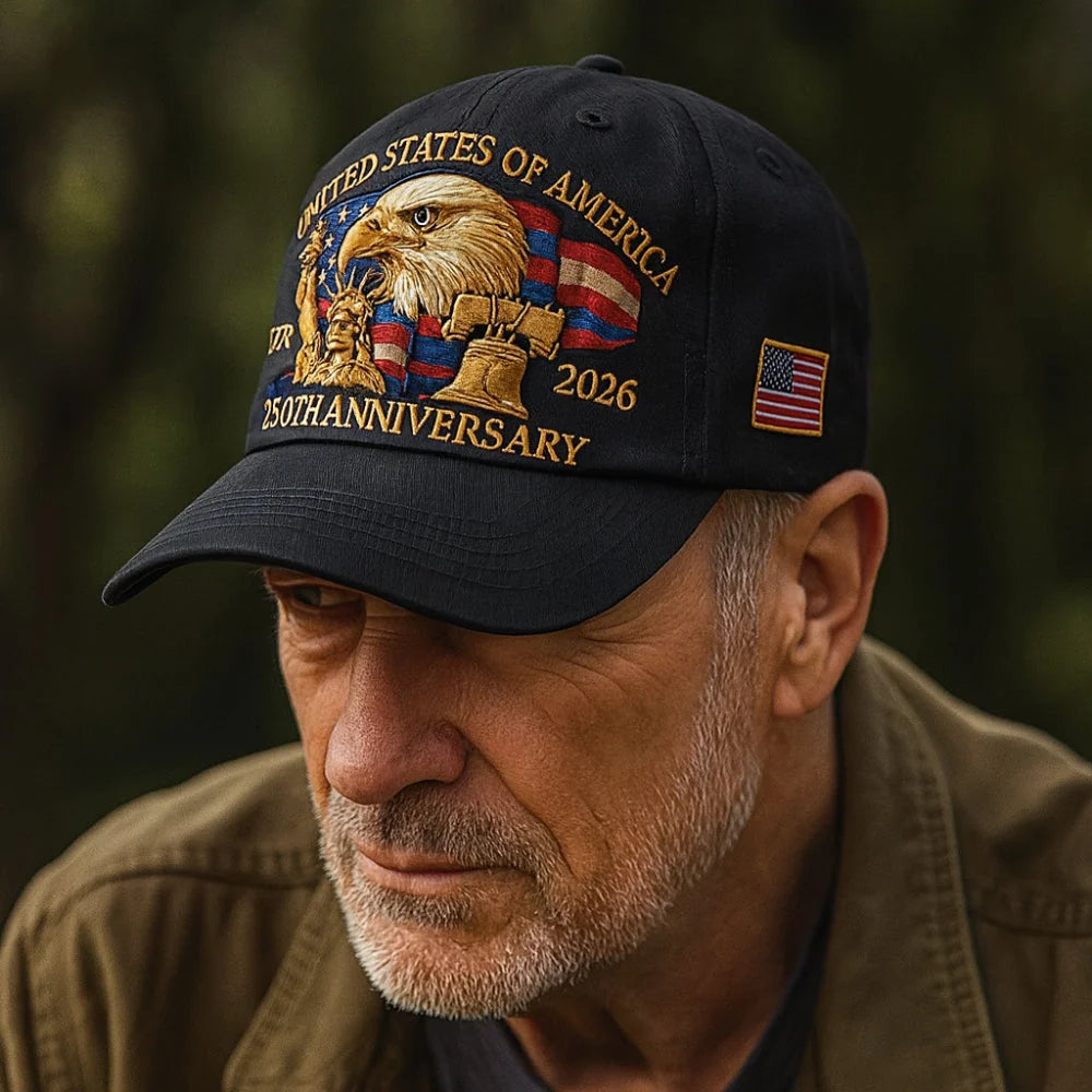 Baseball Cap Embroidered Eagle Adjustable Back Strap