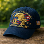 Baseball Cap Embroidered Eagle Adjustable Back Strap