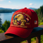 Baseball Cap Embroidered Eagle Adjustable Back Strap