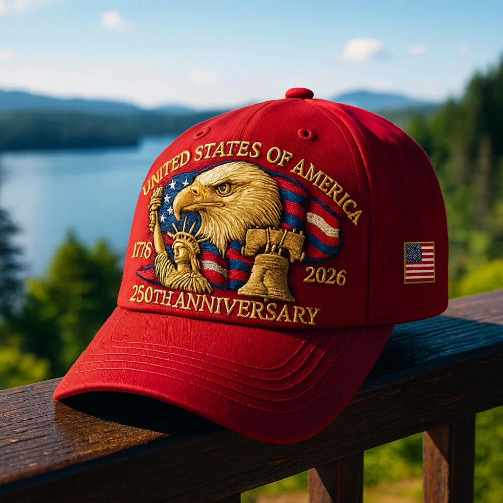 Baseball Cap Embroidered Eagle Adjustable Back Strap