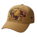 Baseball Cap Embroidered Eagle & Flag Six-Panel