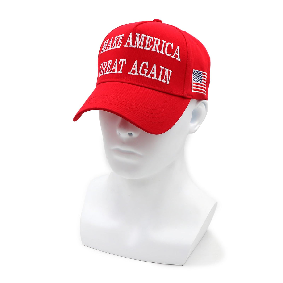 Baseball Cap USA Flag Embroidery Adjustable Cotton Blend