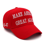 Baseball Cap USA Flag Embroidery Adjustable Cotton Blend