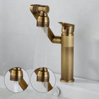 Basin Faucet Brass 360° Rotation & Dual Spray