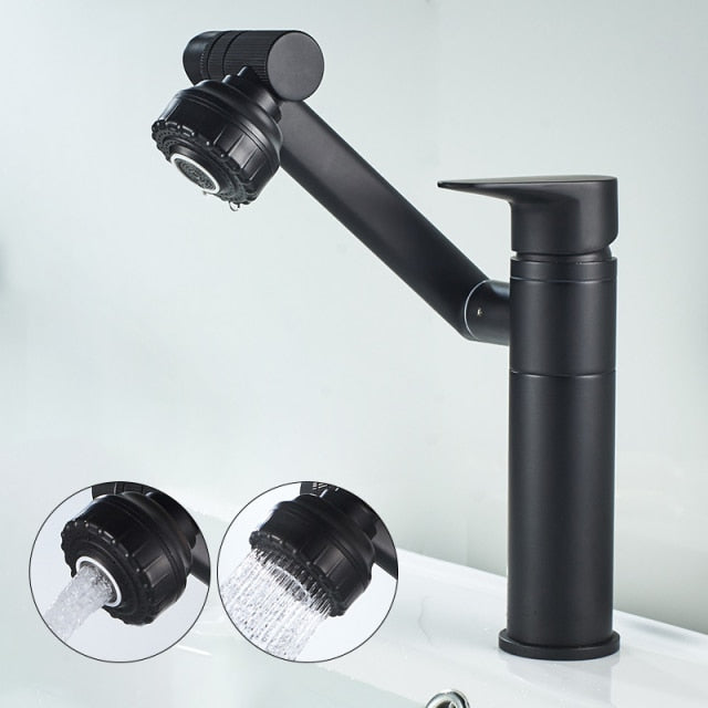 Basin Faucet Brass 360° Rotation & Dual Spray