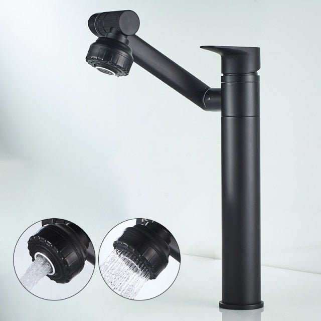 Basin Faucet Brass 360° Rotation & Dual Spray