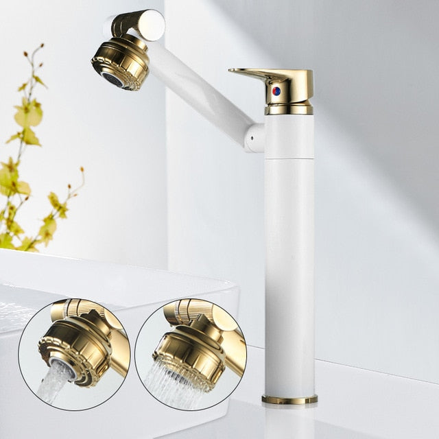 Basin Faucet Brass 360° Rotation & Dual Spray