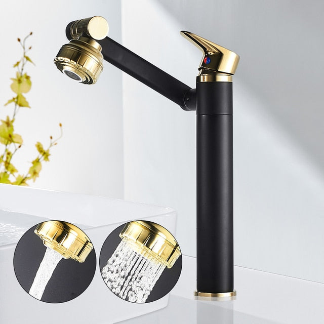 Basin Faucet Brass 360° Rotation & Dual Spray