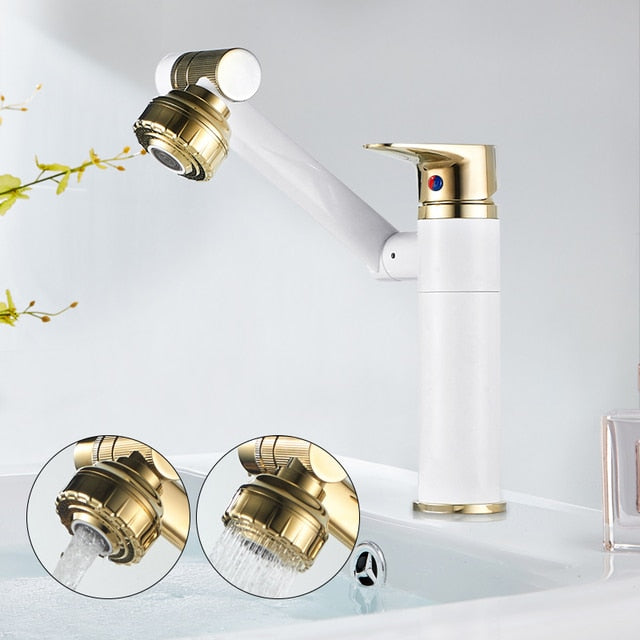 Basin Faucet Brass 360° Rotation & Dual Spray