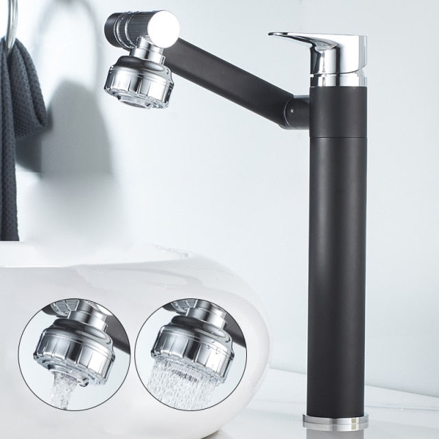 Basin Faucet Brass 360° Rotation & Dual Spray