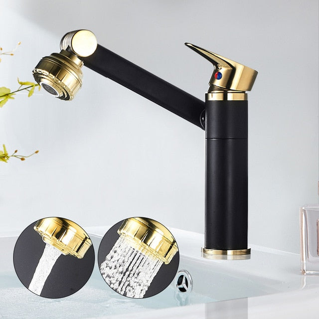 Basin Faucet Brass 360° Rotation & Dual Spray