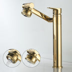 Basin Faucet Brass 360° Rotation & Dual Spray