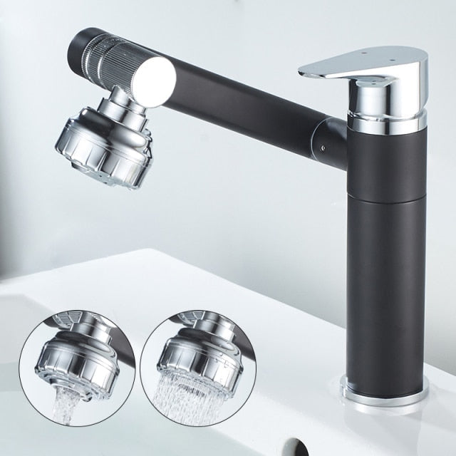 Basin Faucet Brass 360° Rotation & Dual Spray