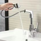 Basin Faucet Pull-Out Spray Dual Modes 360° Swivel