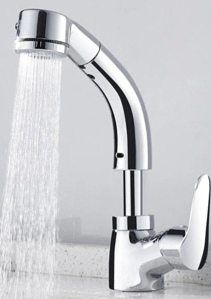 Basin Mixer Pull-Out Spray Single-Handle Brass