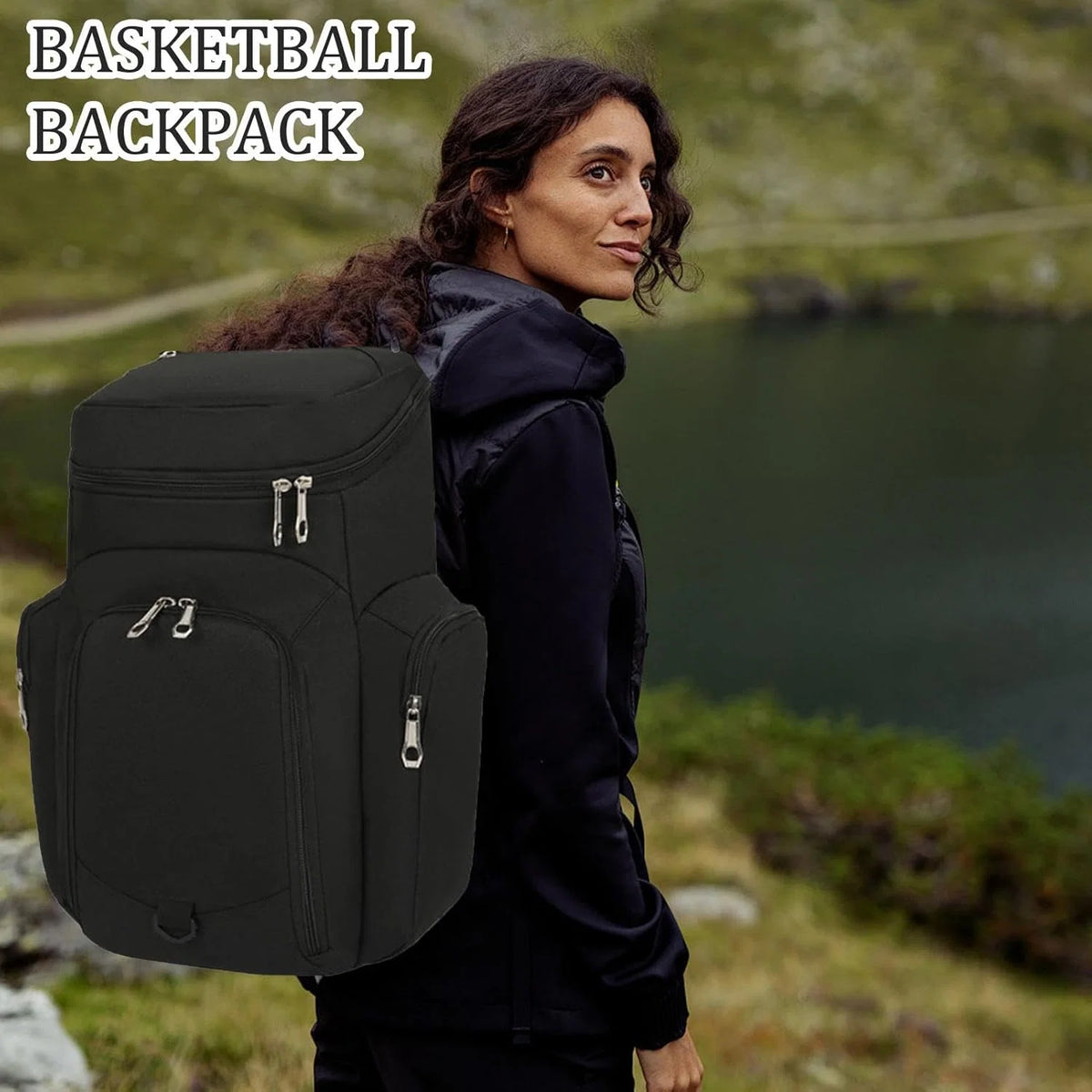 Basketball Backpack 30L Waterproof Bottom Ergonomic Straps
