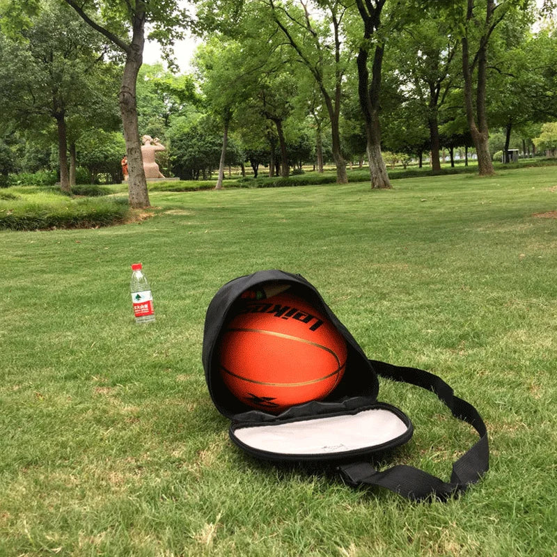 Basketball Equipment Bag Basketball-Shaped Shoe Compartment Abrasion-Resistant