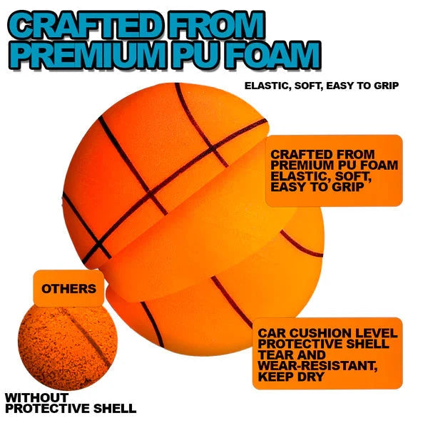 Basketball Indoor Silent Bounce Soft Grip