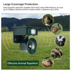 Bat Repellent Solar-Powered Ultrasonic Weatherproof 5,000 Sq Ft Coverage