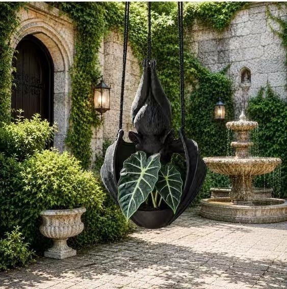 Bat Sculpture Weather-Resistant Artistic Indoor & Outdoor