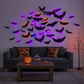 Bat Wall Decals 3D LED Backlit Peel And Stick