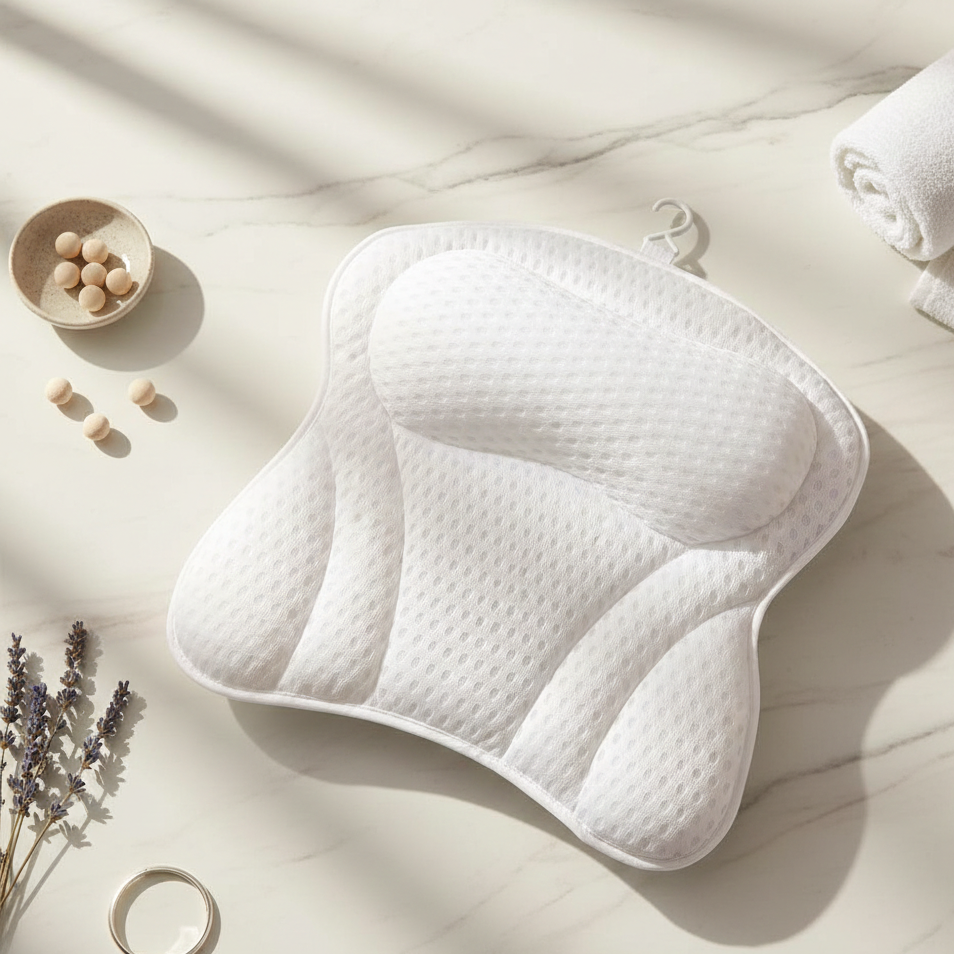 Bath Cushion 4D Mesh Support Removable & Machine-Washable Cover