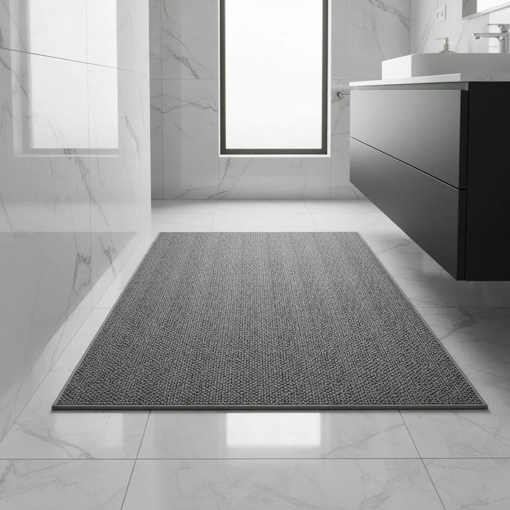 Bath Mat Absorbent Textured Loop Quick-Drying & Stain-Resistant