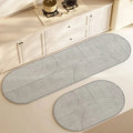 Bath Mat Absorbent Velvet Silicone Anti-Slip