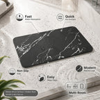 Bath Mat Diatom Stone Quick-Dry Rubber Non-Slip Base