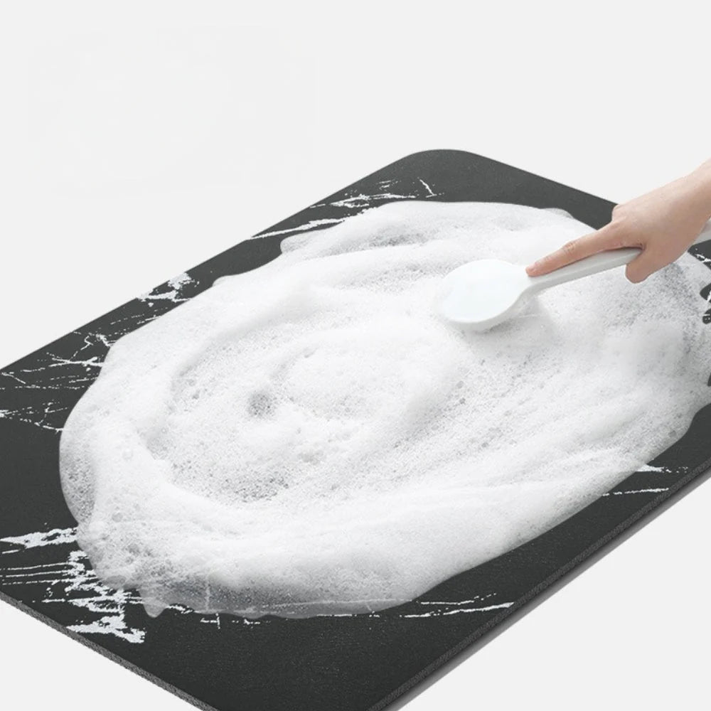 Bath Mat Diatom Stone Quick-Dry Rubber Non-Slip Base