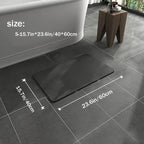 Bath Mat Diatomaceous Earth Quick-Dry Non-Slip Rubber Backing