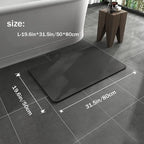 Bath Mat Diatomaceous Earth Quick-Dry Non-Slip Rubber Backing