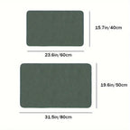 Bath Mat Diatomaceous Earth Quick-Dry Non-Slip Rubber Backing