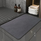 Bath Mat Diatomaceous Earth Quick-Drying Anti-Slip Rubber Base