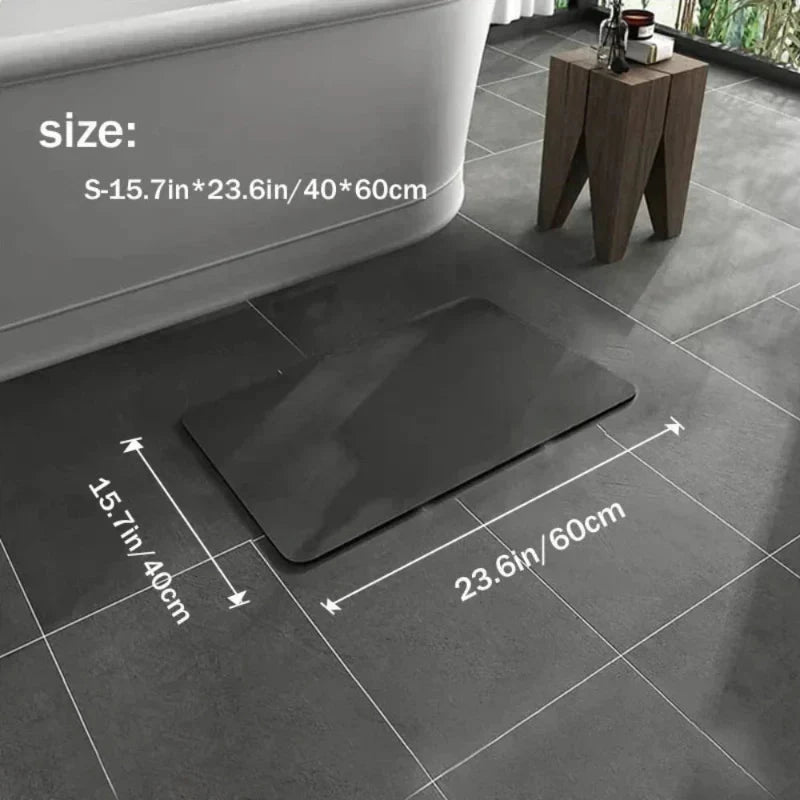 Bath Mat Diatomaceous Earth Quick-Drying & Non-Slip