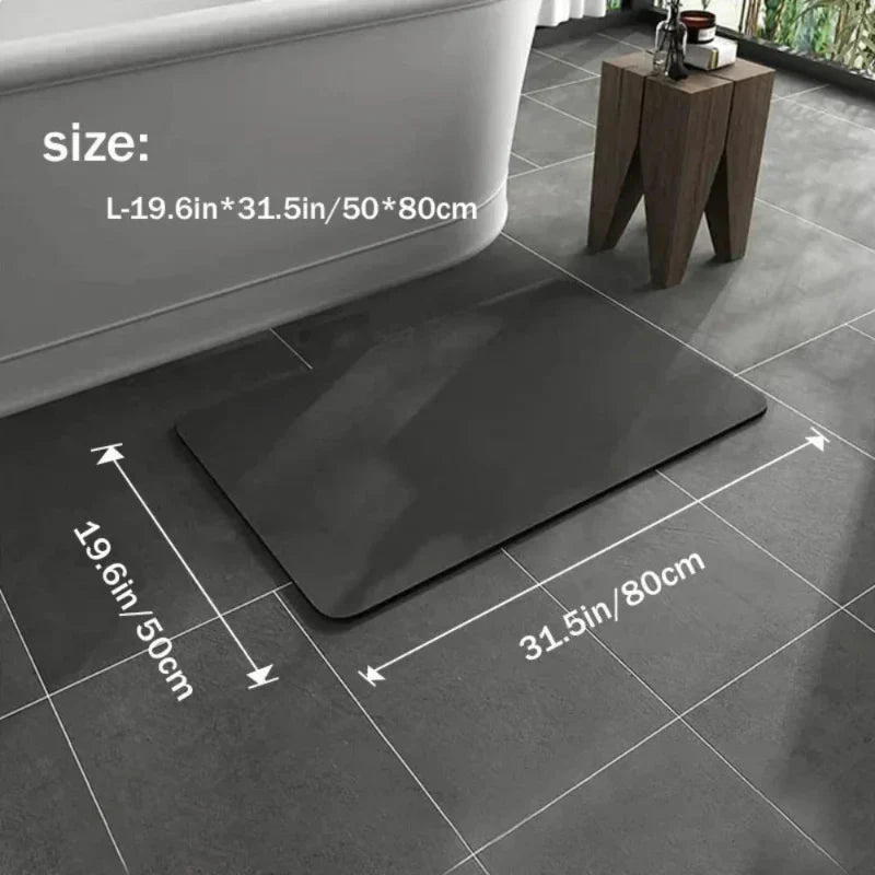 Bath Mat Diatomaceous Earth Quick-Drying & Non-Slip