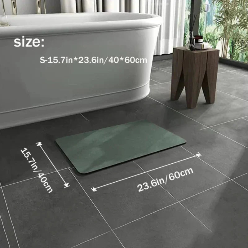 Bath Mat Diatomaceous Earth Quick-Drying & Non-Slip