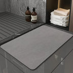 Bath Mat Diatomaceous Earth Quick Drying & Non-Slip Rubber Base