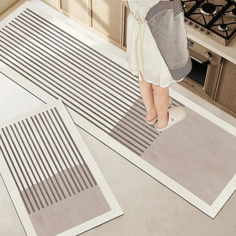 Bath Mat Diatomite Core Velvet Top & Non-Slip Backing