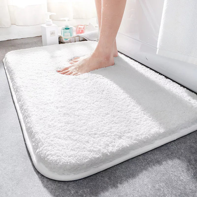Bath Mat Extra Thick Microfiber Non-Slip & Highly Absorbent