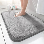 Bath Mat Extra Thick Microfiber Non-Slip & Highly Absorbent