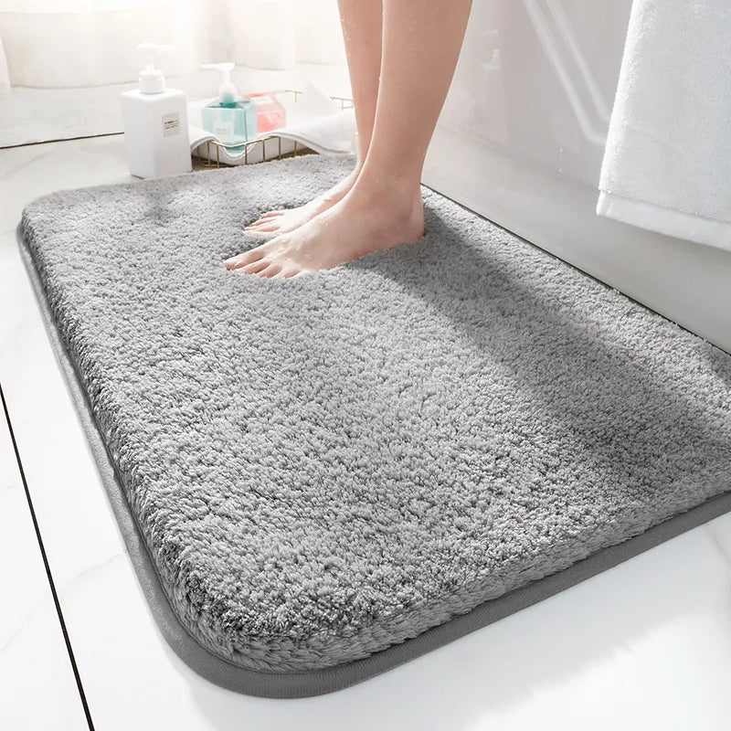 Bath Mat Extra Thick Microfiber Non-Slip & Highly Absorbent