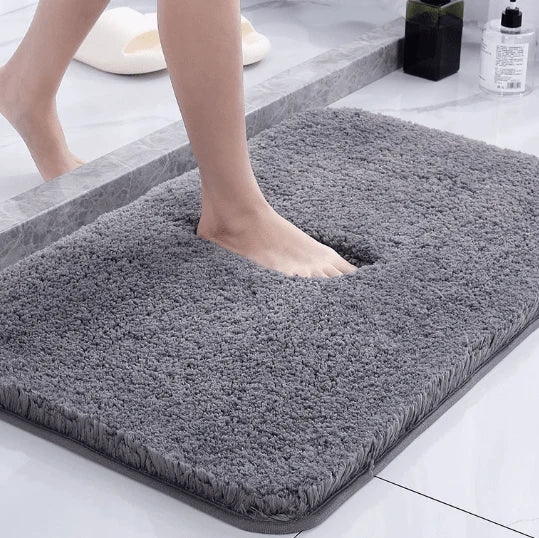 Bath Mat High-Pile Microfiber Memory Foam Non-Slip