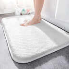 Bath Mat High-Pile Microfiber Memory Foam Non-Slip