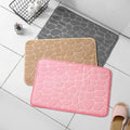 Bath Mat Memory Foam Embossed Velvet Non-Slip Backing