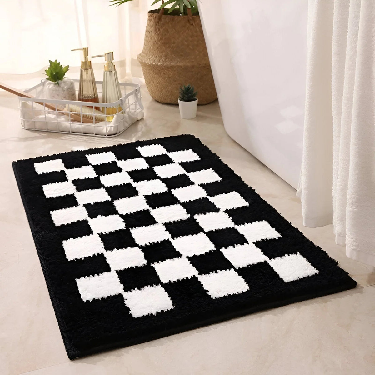 Bath Mat Microfiber Quick-Drying Machine Washable